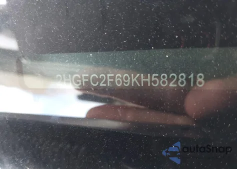 2019 Honda Civic Lx из США, поврежденный, VIN 2HGFC2F69KH582818